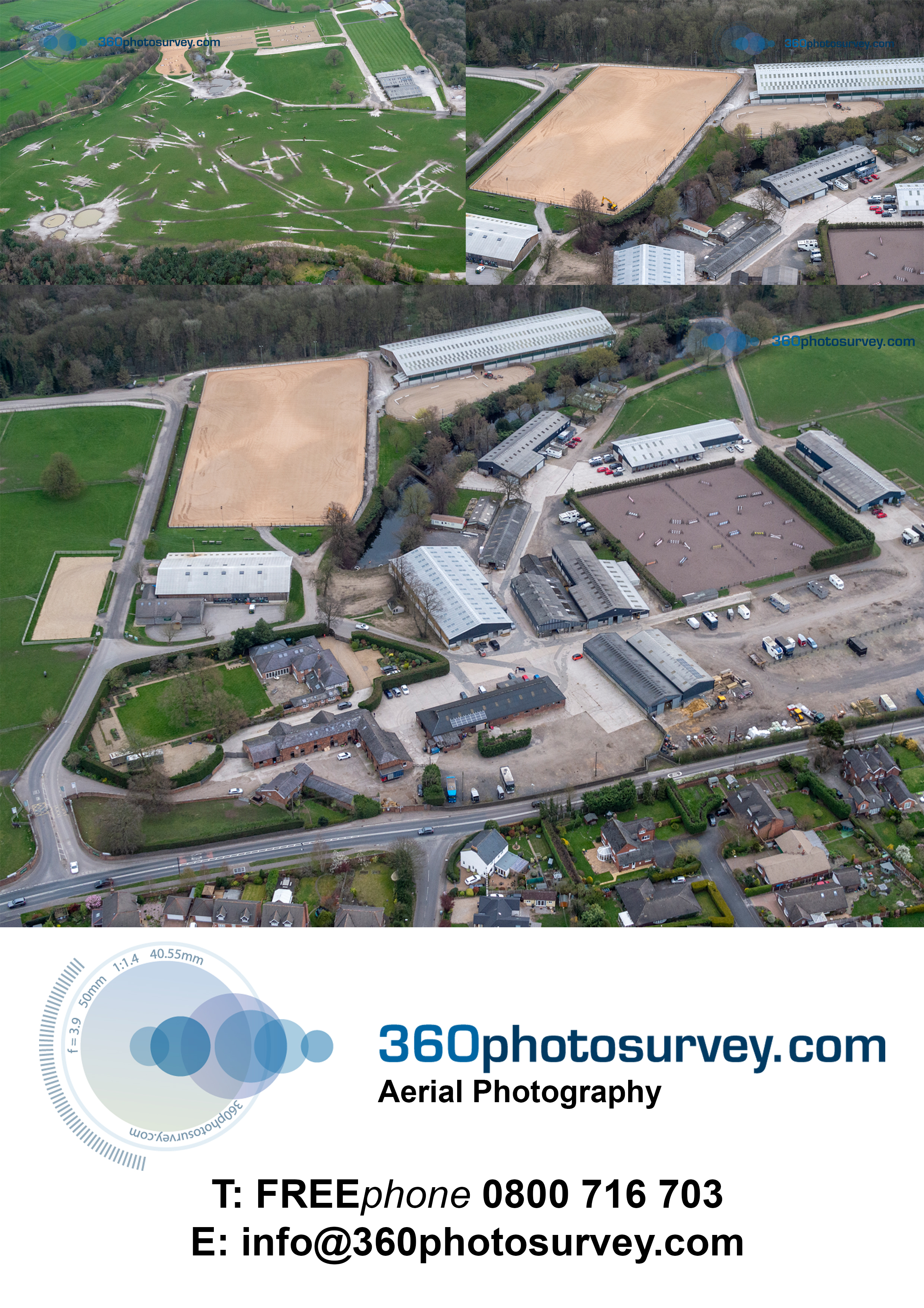 Aerial photos Somerford Park Equestrian Centre 360 Photo Survey